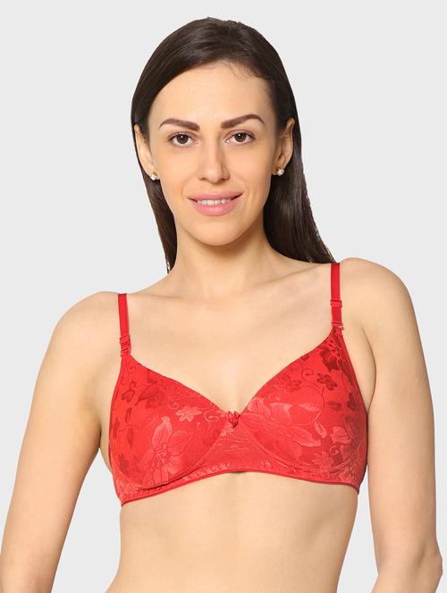 women lace work t-shirt bra - 20560466 - Very Small Image - 1