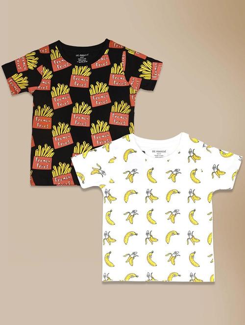 boys pack of 2 quirky printed t-shirts - 20563111 - Very Small Image - 1