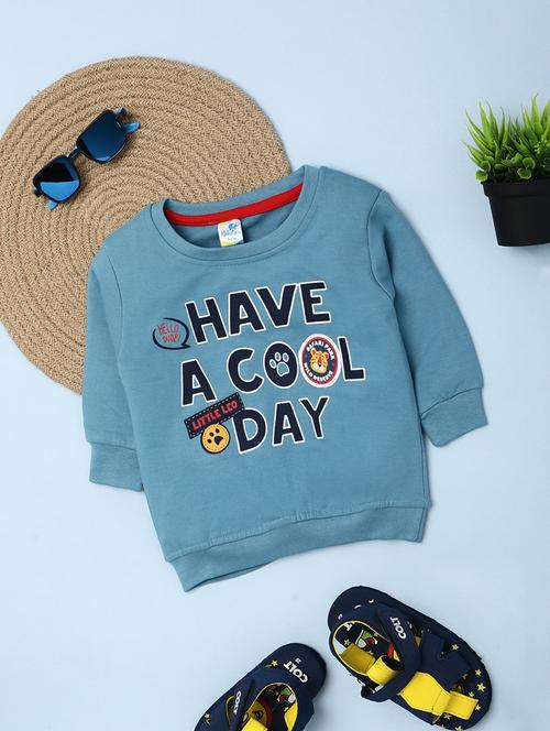 kids round neck front print sweatshirt - 20589541 - Very Small Image - 1