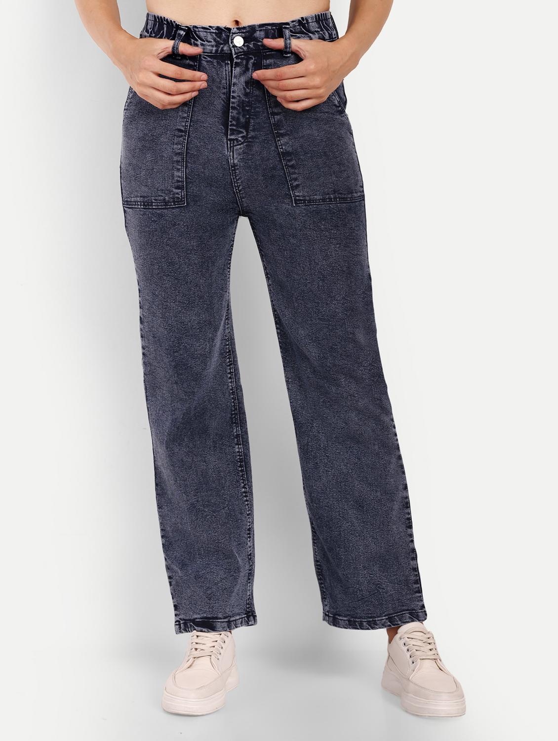 women's plain straight fit jeans - 20594370 - Zoom Image - 0