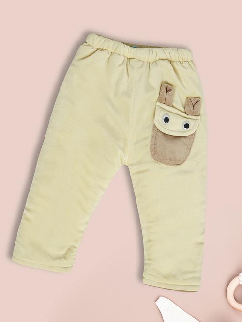 Light Yellow Cotton Casual Trouser - 20595585 - Very Small Image - 1