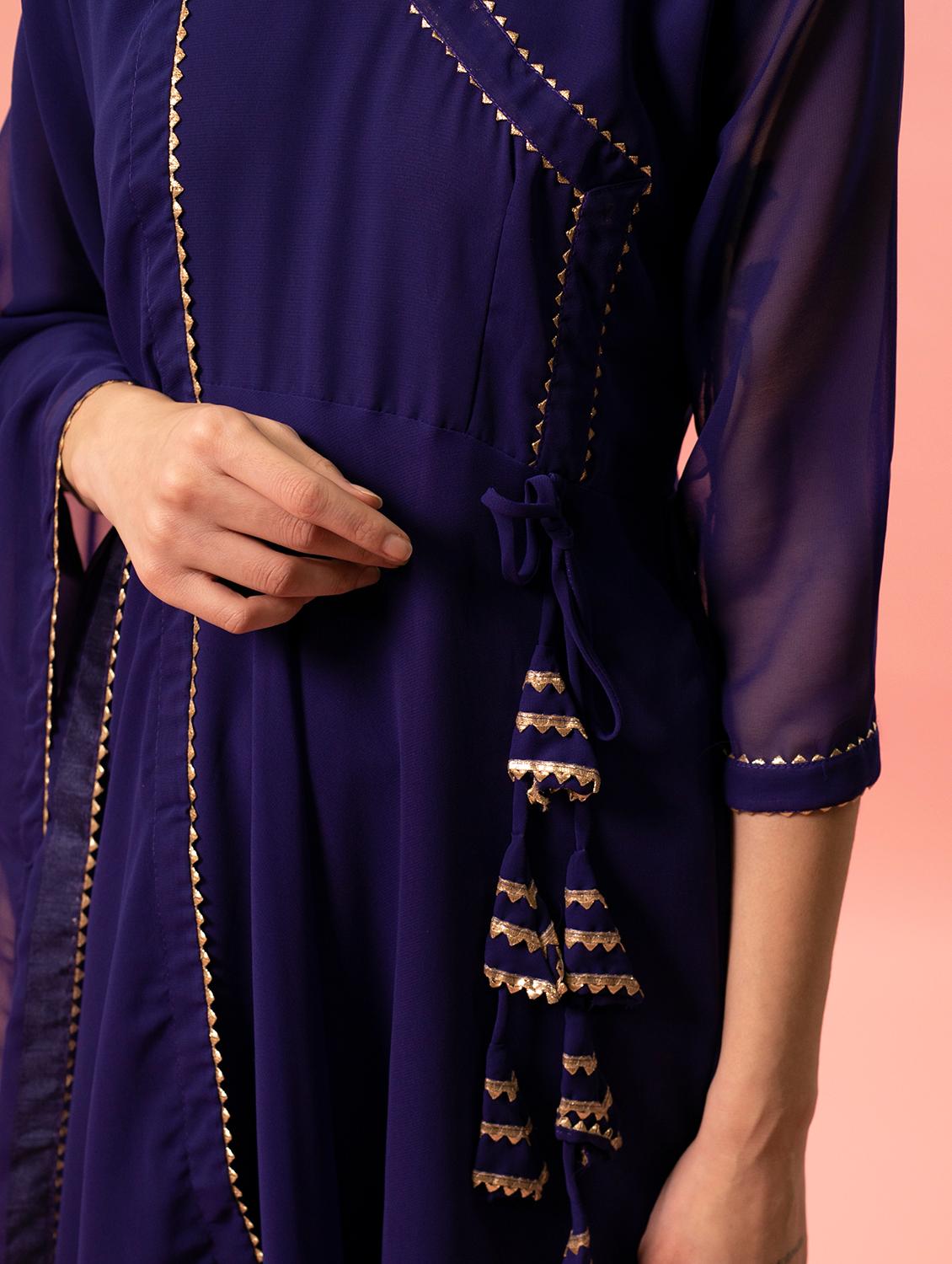 women solid flared kurta - 20598876 - Standard Image - 5