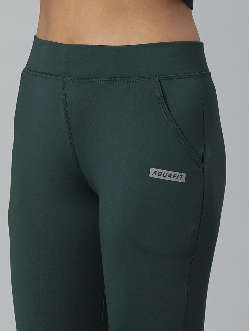 women high rise solid track pant - 20610706 - Standard Image - 5