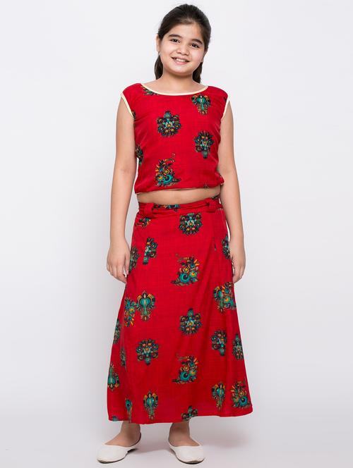 girls printed skirt top set  - 20622802 - Very Small Image - 1