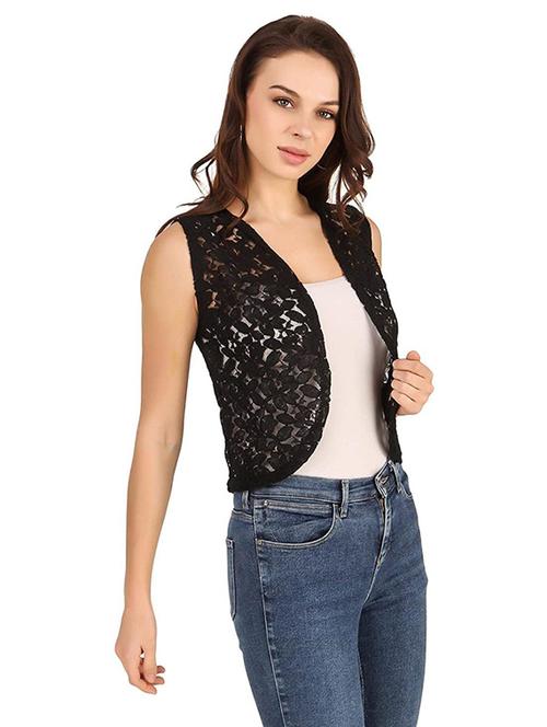 wome lace detailed regular shrug - 20638741 - Very Small Image - 1
