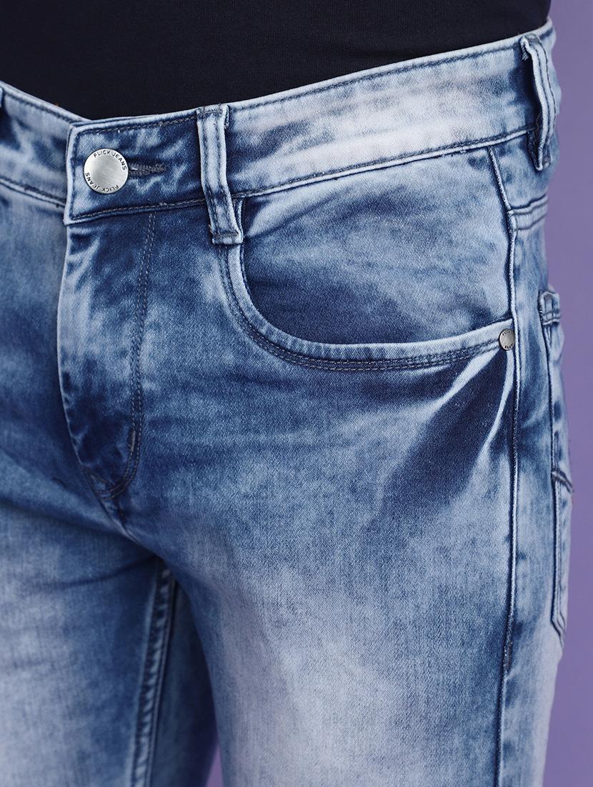men mid rise plain denim jeans - 20665772 - Standard Image - 5