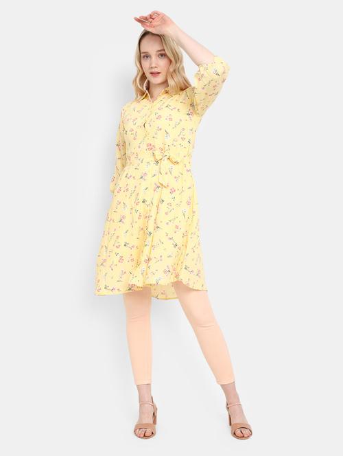 women printed a line dress - 20681600 - Very Small Image - 1