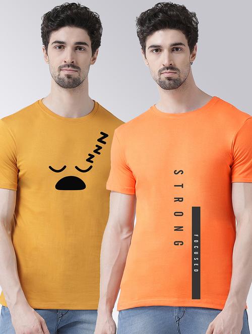 men pack of 2 printed t-shirts - 20684303 - Very Small Image - 1