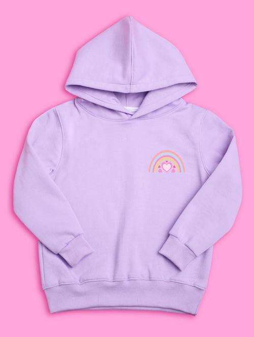 lavender hooded neck sweatshirts - 20684856 - Very Small Image - 1