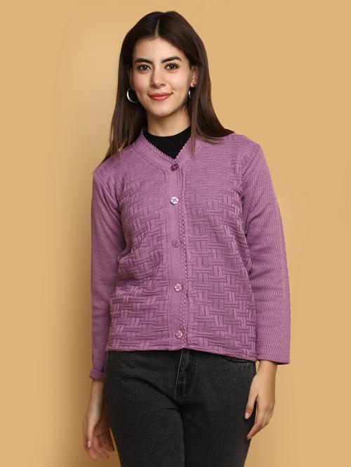 women self designed long sleeves cardigan - 20686182 - Very Small Image - 1