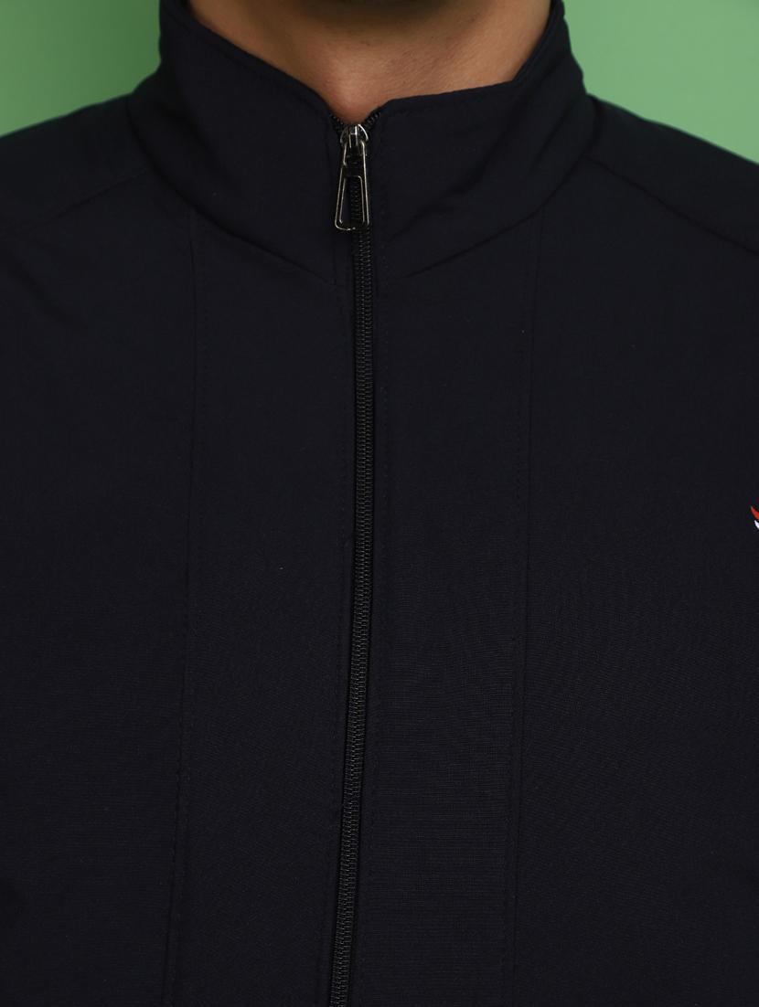 solid blue detailed casual jacket - 20686380 - Zoom Image - 5