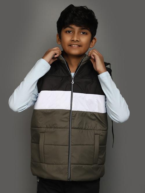 boys color block quilted jacket - 20687246 - Very Small Image - 1