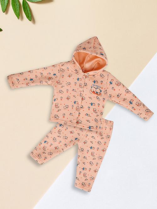 kids woolen full lenght twin set - 20687718 - Very Small Image - 1