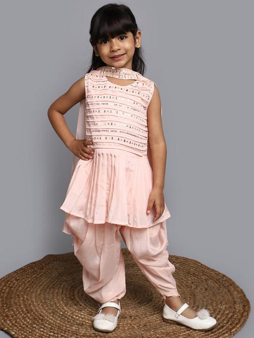 pink round neck kurta salwar set with dupatta - 20687929 - Very Small Image - 1