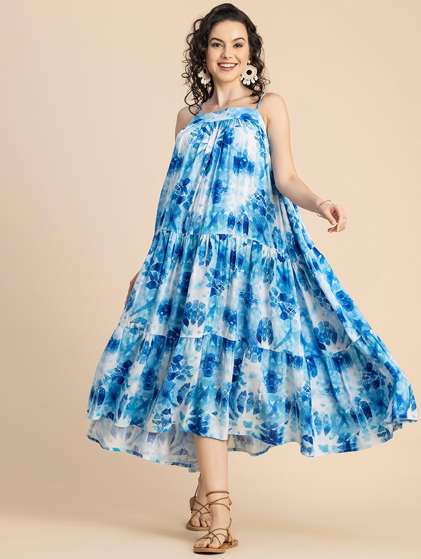 women shoulder strap tiered dress - 20695433 - Standard Image - 5