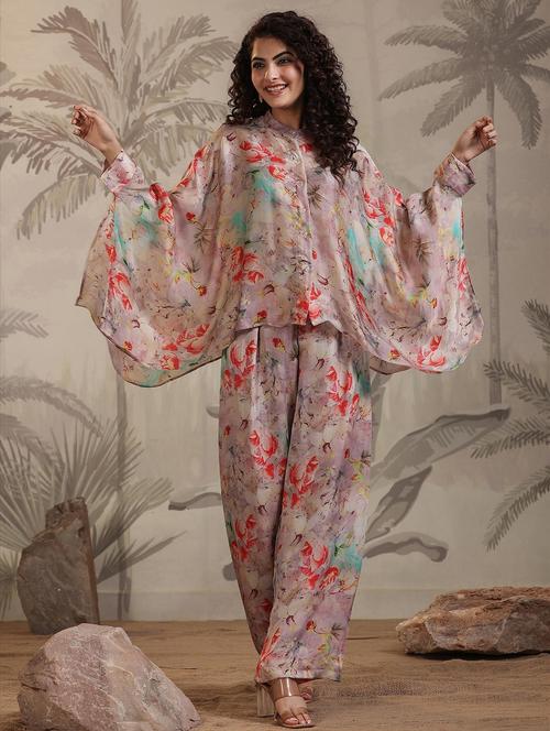 women floral printed kimono sleeve co ord set - 20727271 - Standard Image - 0