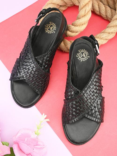 hosis brand black back strap sandal - 20742841 -  Standard Image - 0