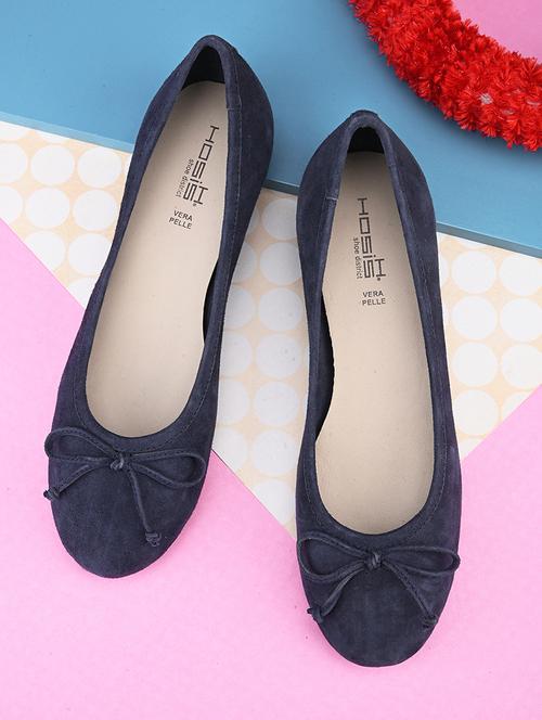 hosis brand navy slip on ballerinas - 20742856 -  Standard Image - 0