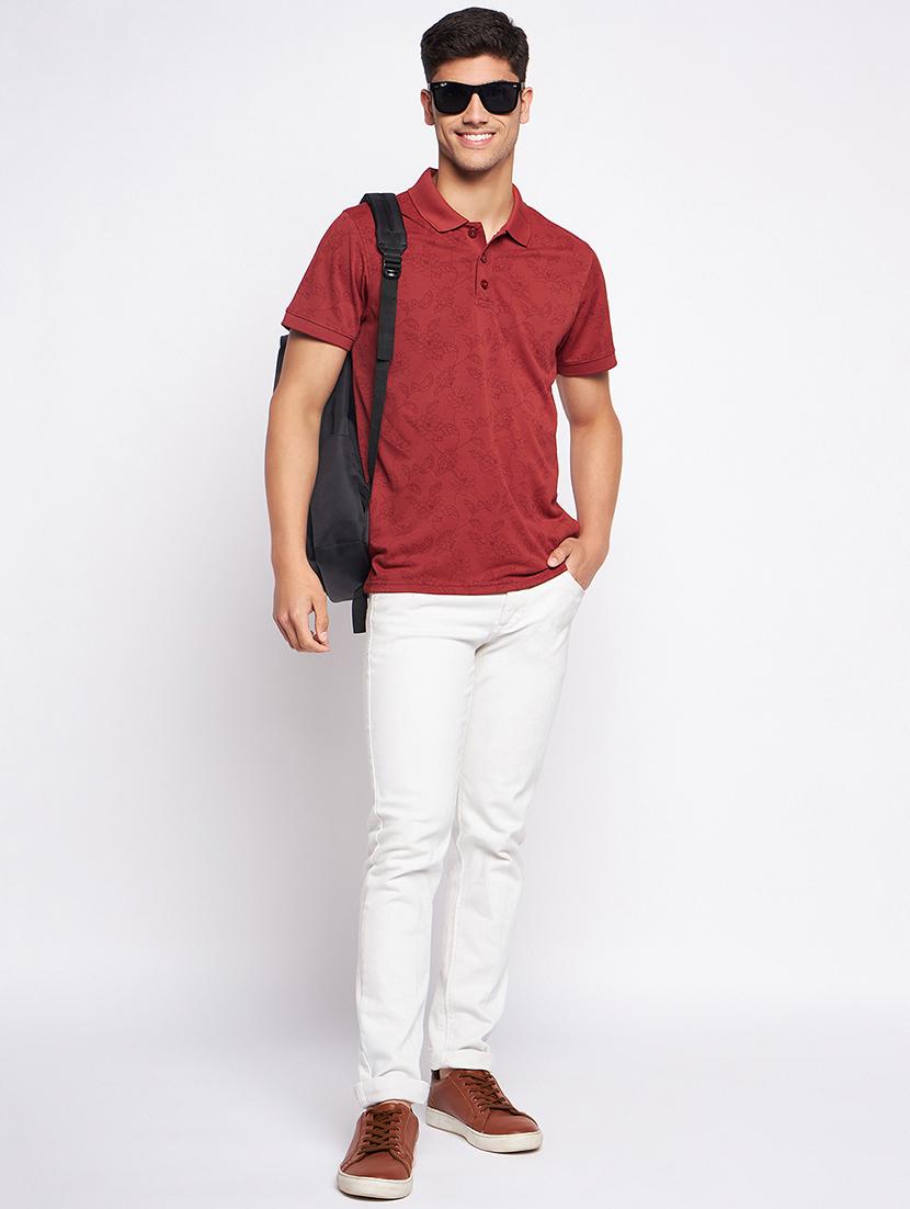 rust polyester all over print tshirt - 20814384 - Standard Image - 3
