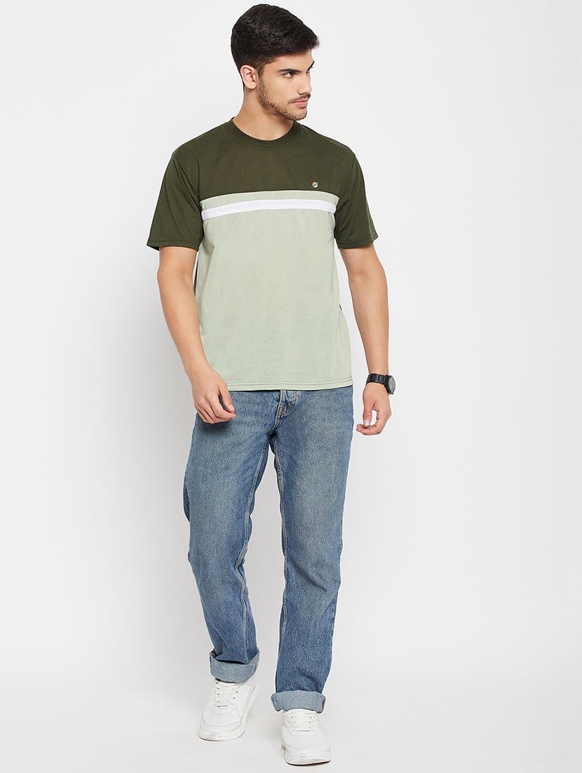 men color block short sleeve t-shirt - 20814460 - Standard Image - 3