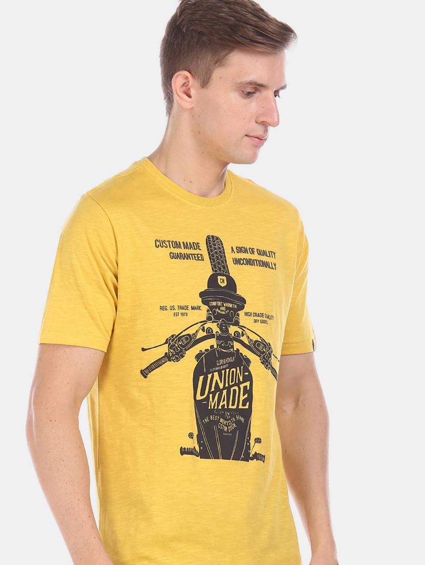 men front print short sleeve t-shirt - 20816358 - Zoom Image - 3