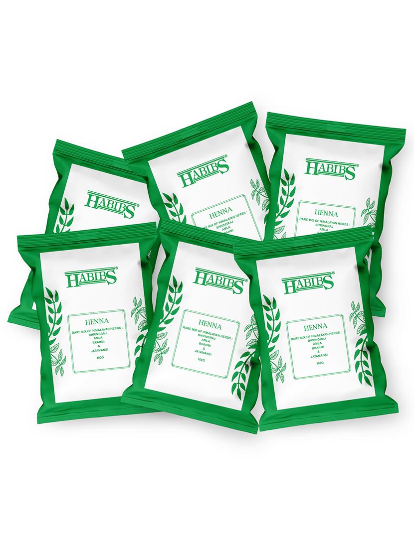 habibs natural henna mehndi powder enriched with bhringraj, amla, brahmi,jatamansi for natural hair coloring 50gm - 20876127 - Zoom Image - 0