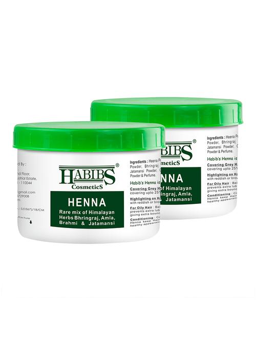 habibs natural henna mehndi powder enriched with bhringraj, amla, brahmi,jatamansi for natural hair coloring 100gm - 20876128 -  Standard Image - 0