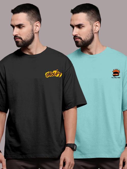 pack of 2 round neck combo t-shirt - 20878590 - Very Small Image - 1