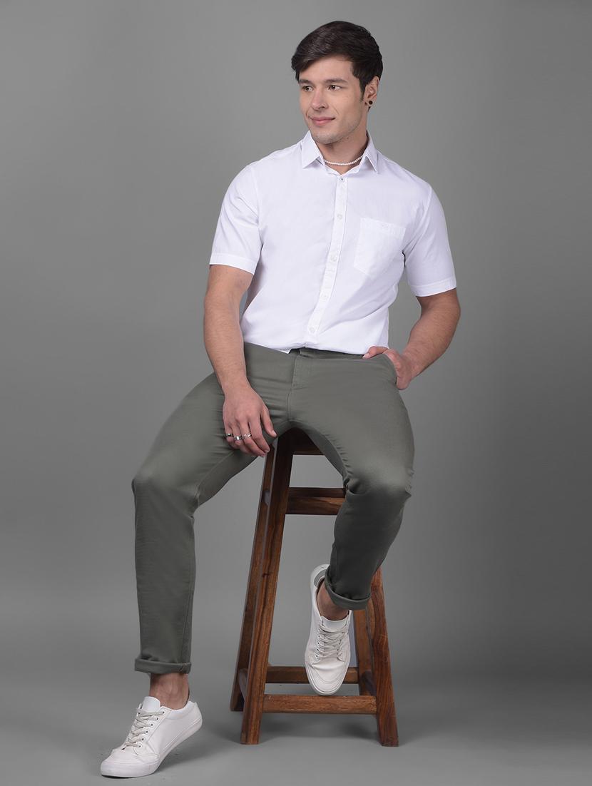 men mid rise chinos casual trouser - 20895302 - Zoom Image - 4