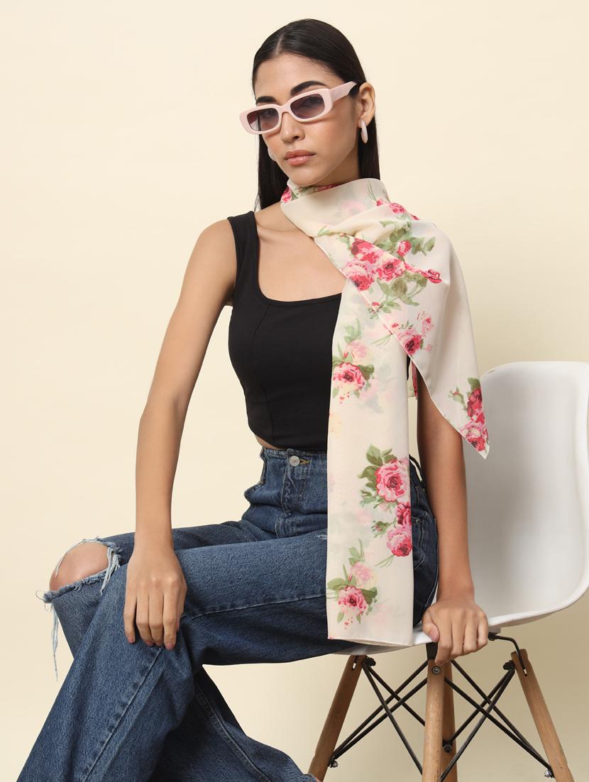 women floral printed scarve - 20944685 - Standard Image - 2