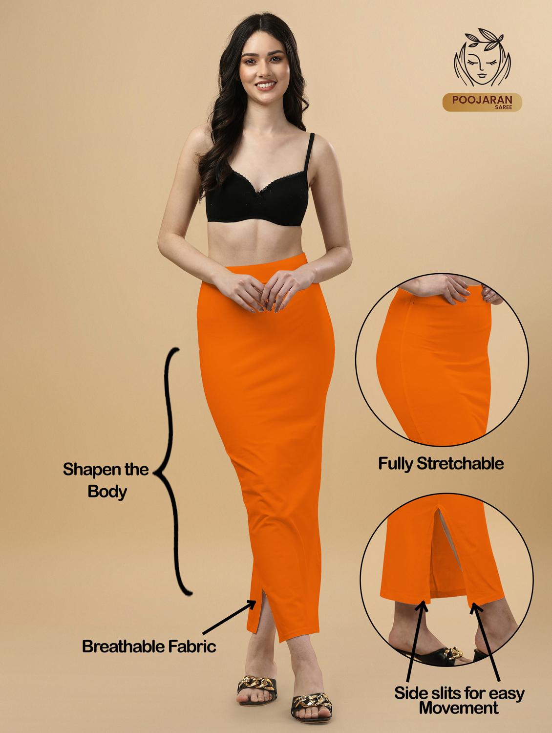 women lycra blend stretchable saree shaper - 20947360 - Standard Image - 3