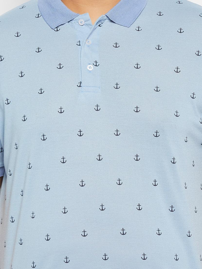 men polo neck printed t-shirt - 20963433 - Standard Image - 4