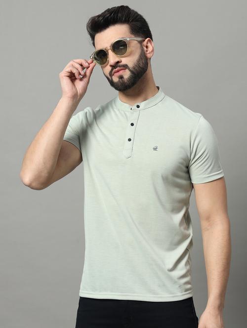 men solid short sleeves t-shirt - 20972116 - Very Small Image - 1
