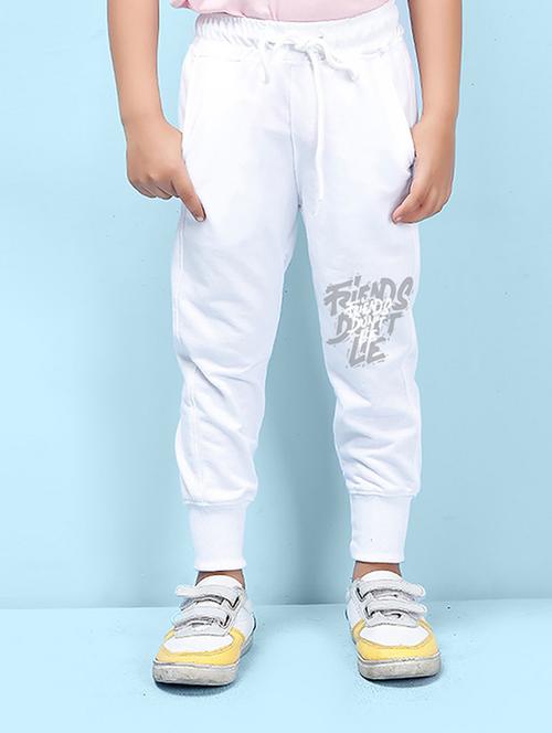 white placement print detailed jogger - 20978691 - Very Small Image - 1