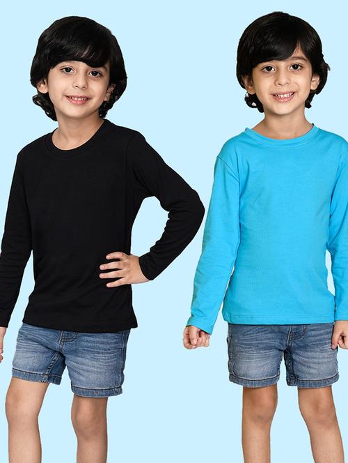 boys pack of solid t-shirts - 20996830 - Very Small Image - 1