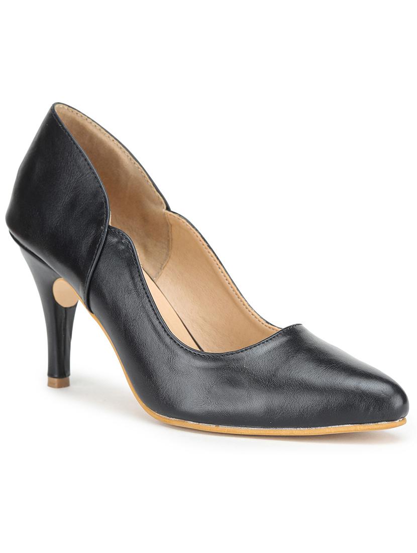 women black solid pointed pumps - 21000474 -  Zoom Image - 0