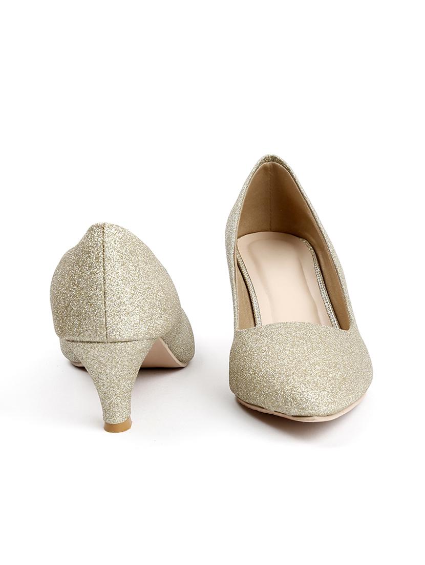 gold slip on pump - 21000772 - Standard Image - 3