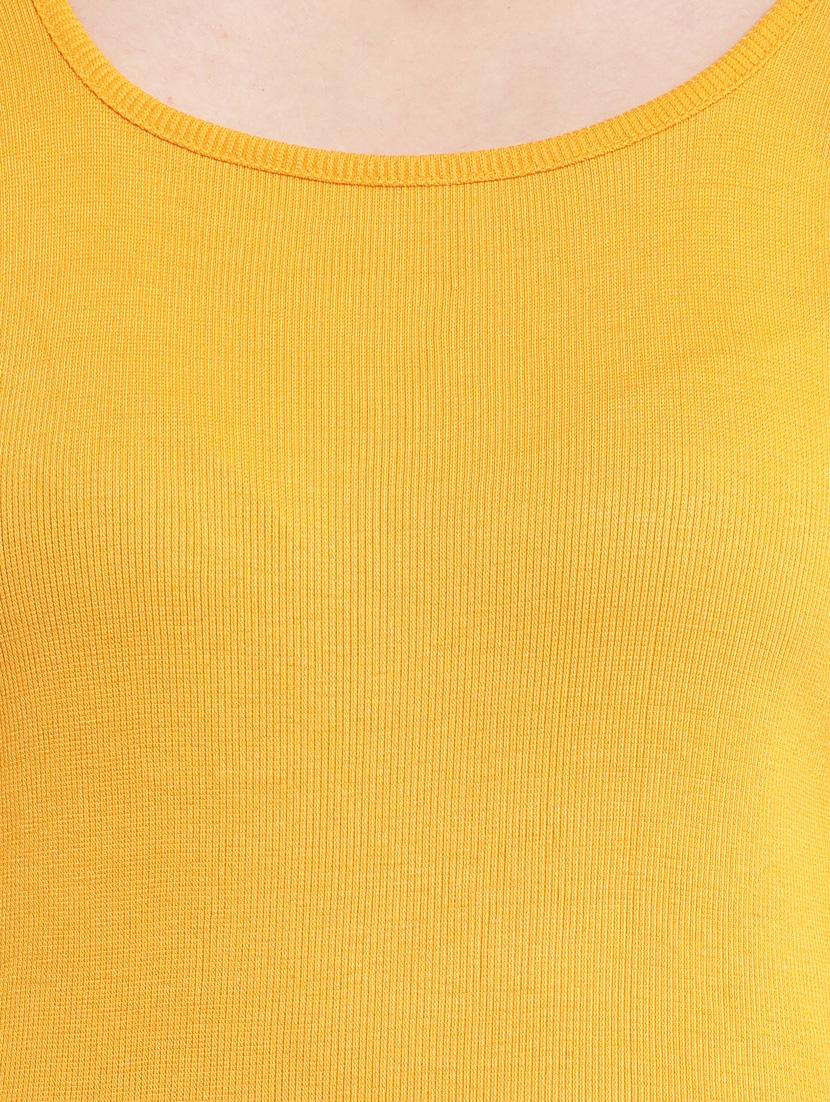 solid yellow bodycon dress - 21024289 - Standard Image - 5