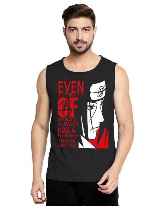 men black graphic printed vest - 21031131 - Very Small Image - 1