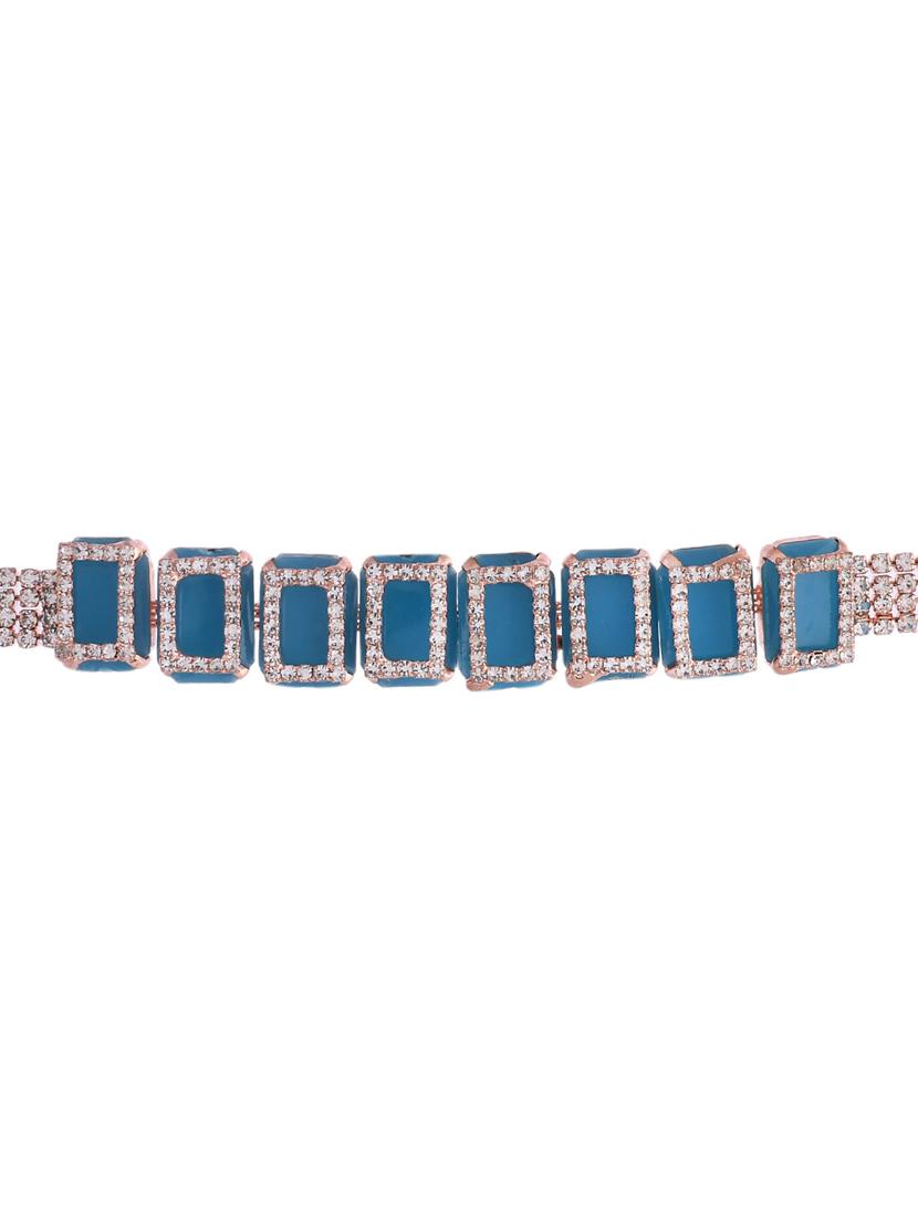 women studded necklace and earrings set - 21048001 - Zoom Image - 2