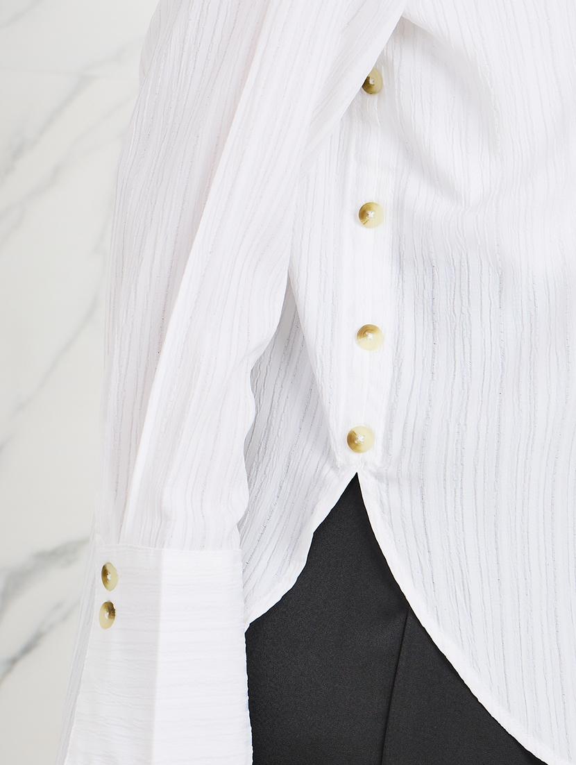 women solid collared long sleeves shirt - 21066204 - Standard Image - 3