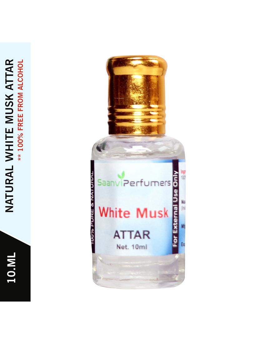 saanvi white musk attar 0% alcohol with floral fragrance (10ml) 