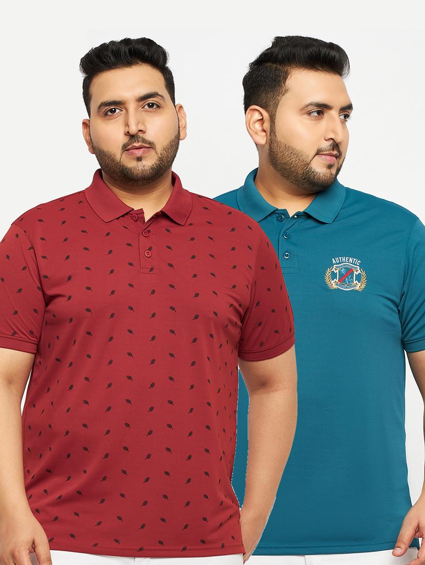 men pack of 2 printed t-shirts