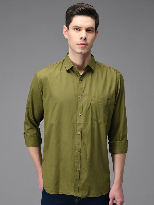 men collared long sleeve casual shirt - 21113539 - Standard Image - 0