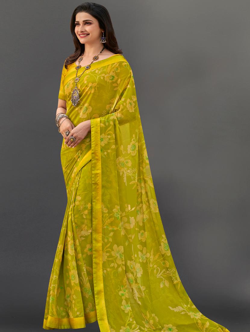 women printed saree with blouse - 21130275 - Zoom Image - 0