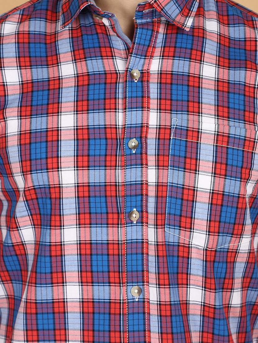 men checkered cotton casual shirt - 21131297 - Standard Image - 5