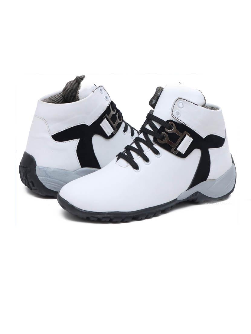 men white lace up boots - 21136465 - Standard Image - 3