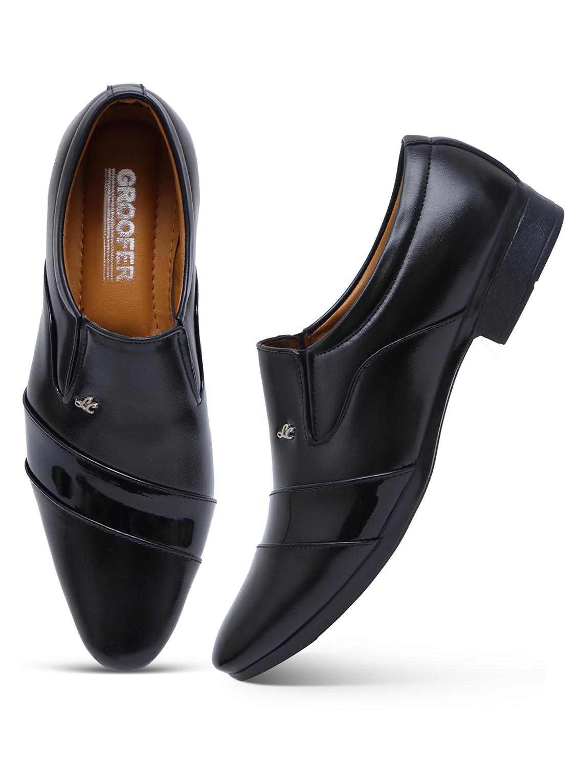 solid black slip on shoes - 21136486 - Standard Image - 3