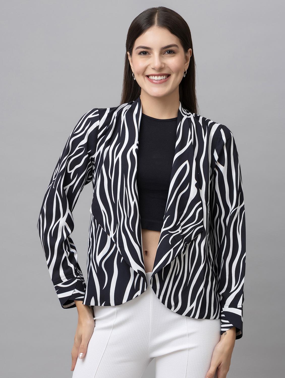 women black animal printed shrug - 21137836 - Zoom Image - 0