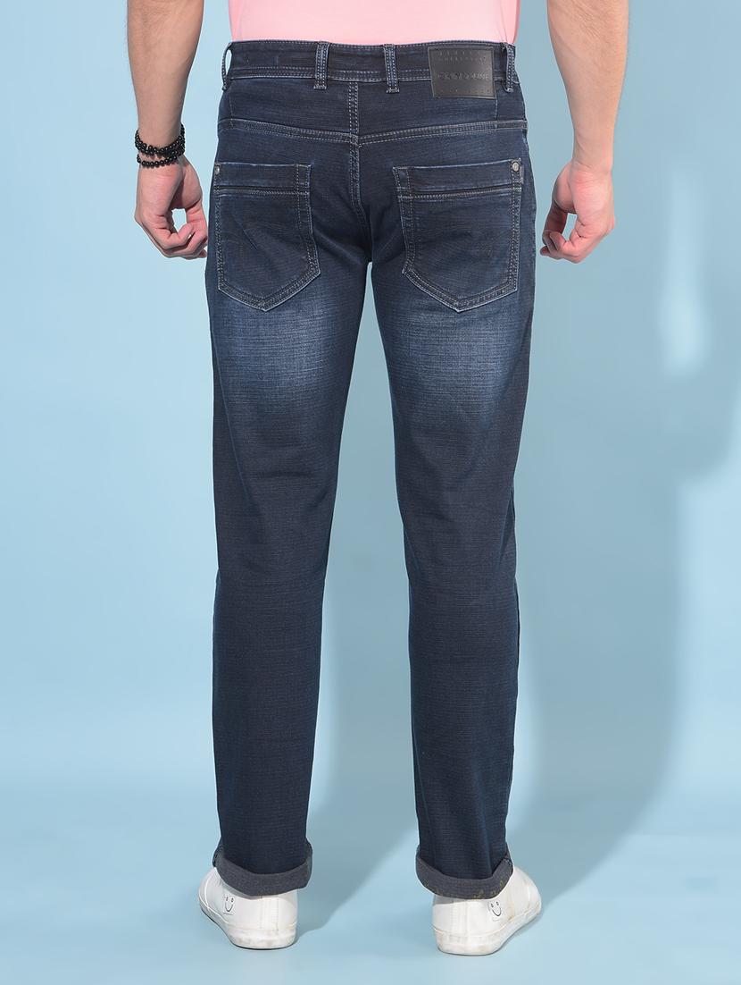 solid blue slim fit jeans - 21142626 - Standard Image - 3